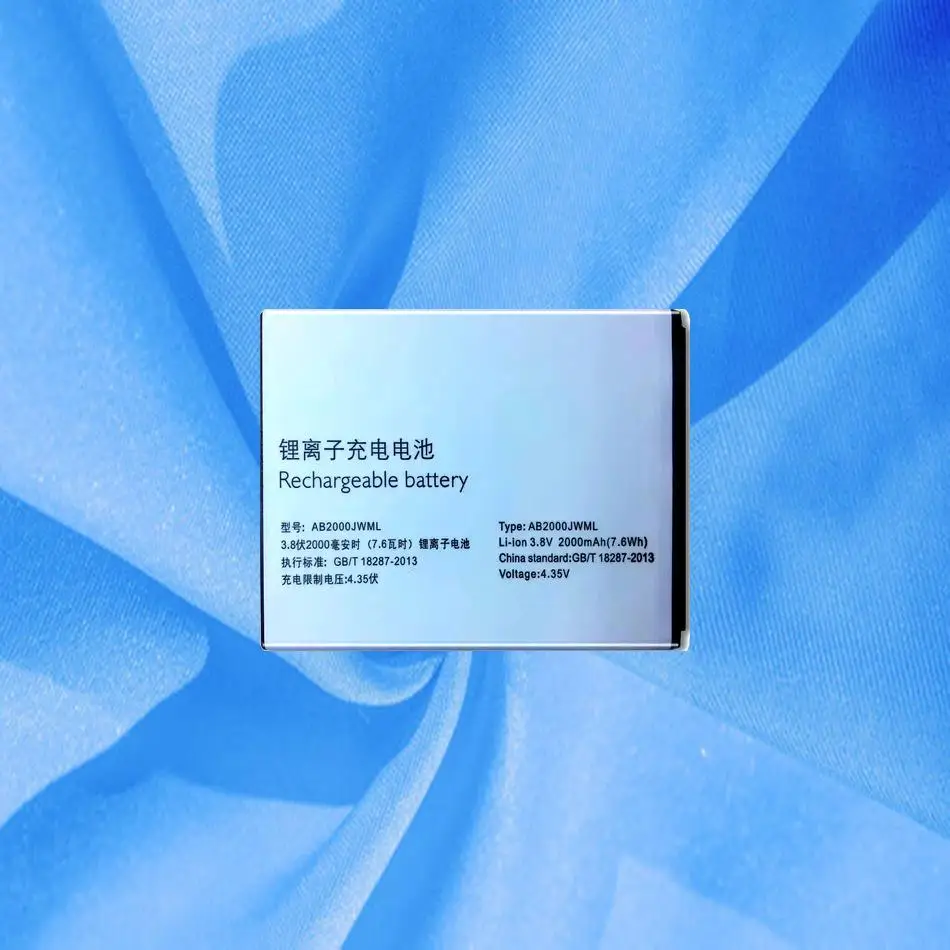 Надежная замена AB2000JWML 2000 мАч для Philips Xenium S337 CTS337 S316T S316 аккумулятор мобильного телефона
Надежная замена AB2000JWML 2000 мАч для Philips Xenium S337 CTS337 S316T S316 аккумулятор мобильного телефона