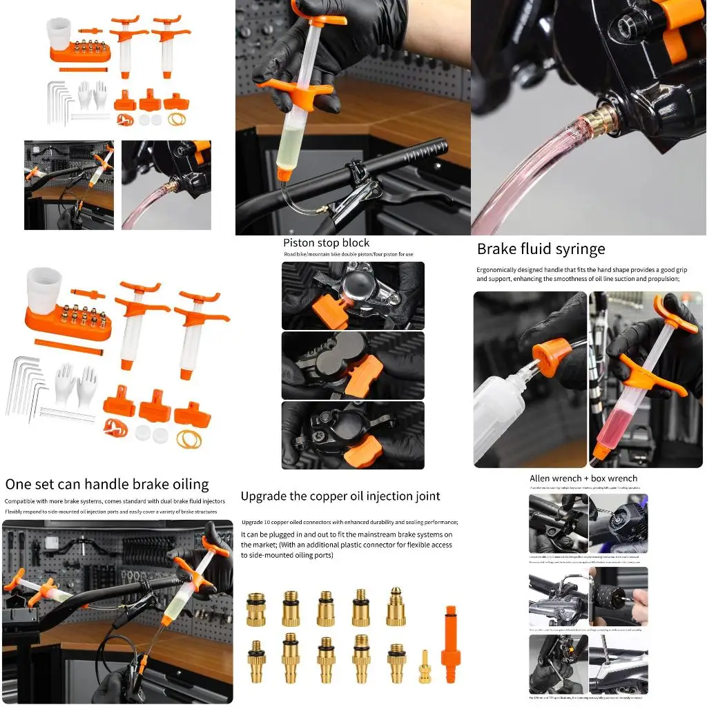 Q39E Bicycles Brake Bleed Hydraulic Disc Brake Bleeding Tool Road Bike Hydraulic Disc Brake Oil Bleed Easy to Use
Q39E Bicycles Brake Bleed Hydraulic Disc Brake Bleeding Tool Road Bike Hydraulic Disc Brake Oil Bleed Easy to Use