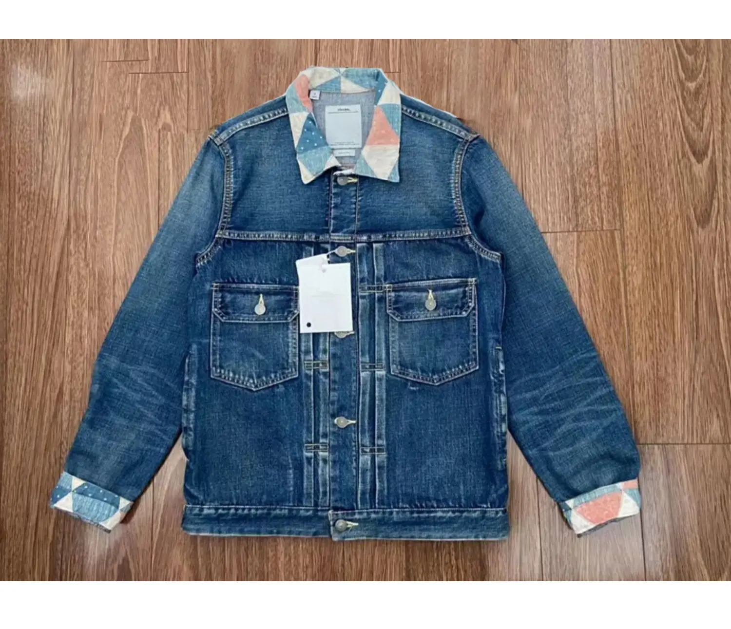 VISVIM 0021 14SS PATCHWORK JKT Nakamura, джинсовая куртка с цветочным воротником, 101, лоскутная куртка
VISVIM 0021 14SS PATCHWORK JKT Nakamura, джинсовая куртка с цветочным воротником, 101, лоскутная куртка