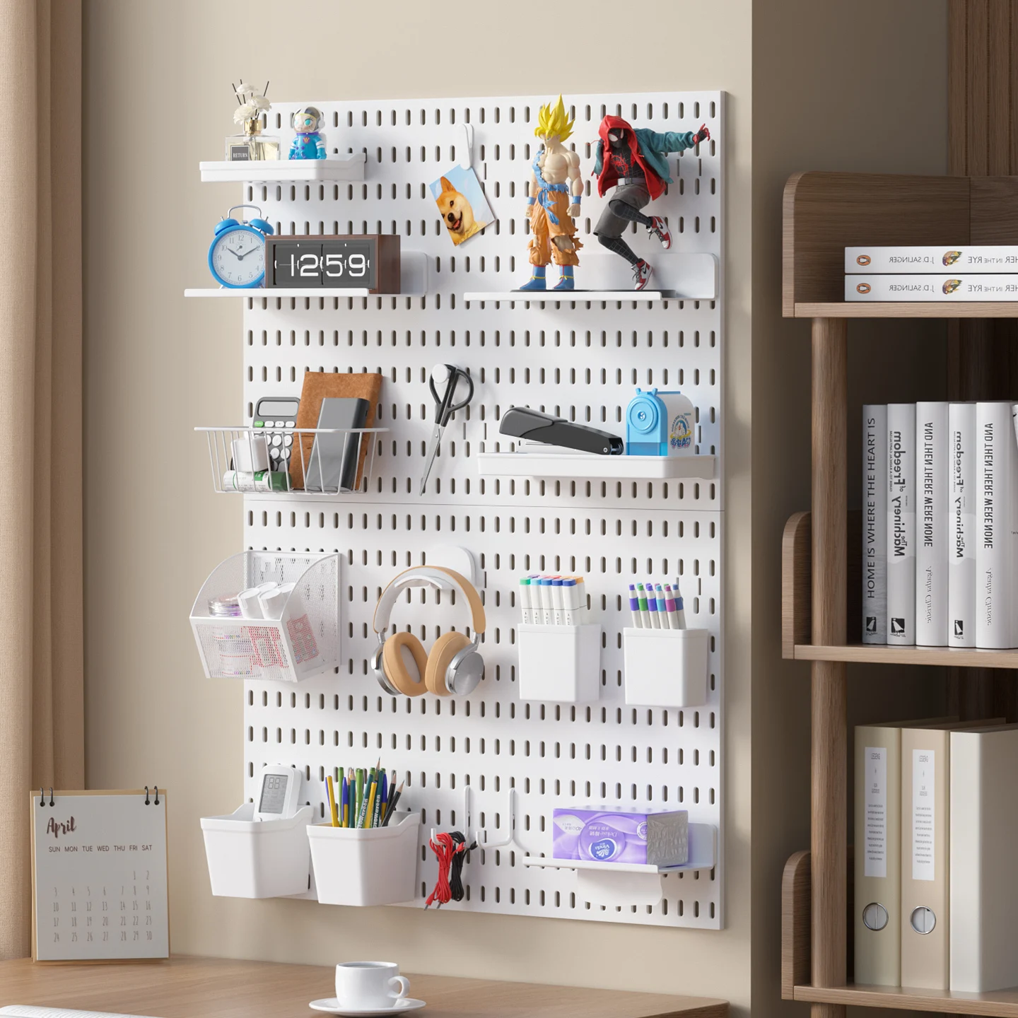 Drill-Free Wall Pegboard – Gaming Room Organizer for Headphones, Mice, Keyboards & Collectible Display
Drill-Free Wall Pegboard – Gaming Room Organizer for Headphones, Mice, Keyboards & Collectible Display