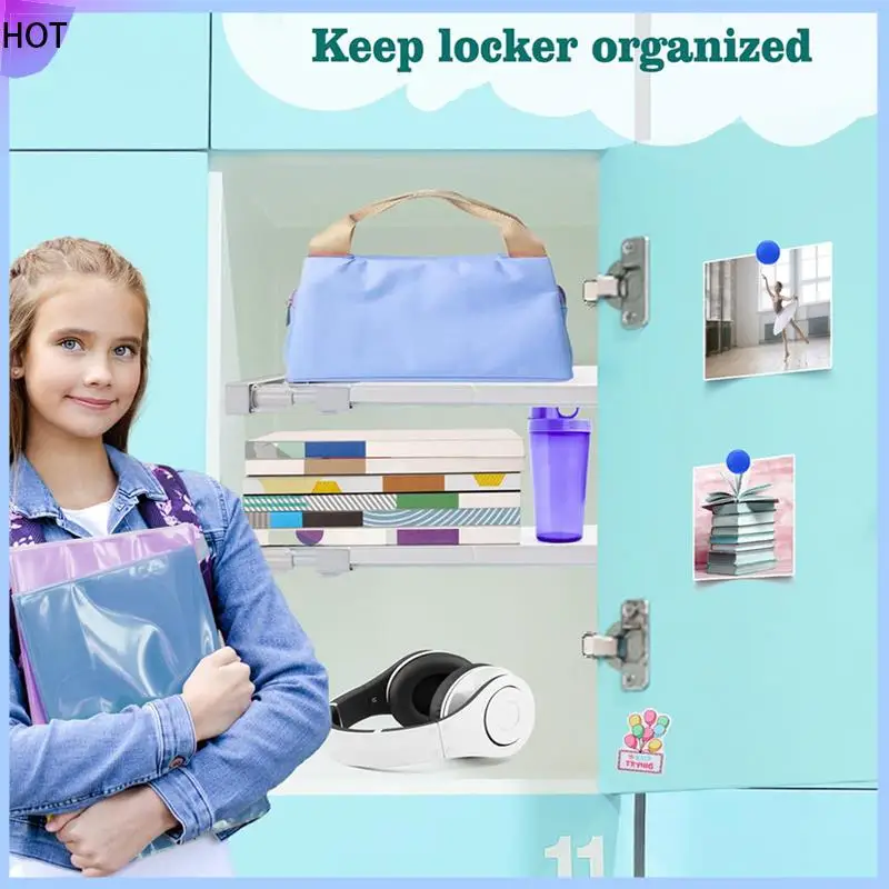 B45C 6 Pcs School Locker Shelf Organizer - Adjustable Locker Divider Mate Easy To Install For Extending Locker Use Space
B45C 6 Pcs School Locker Shelf Organizer - Adjustable Locker Divider Mate Easy To Install For Extending Locker Use Space