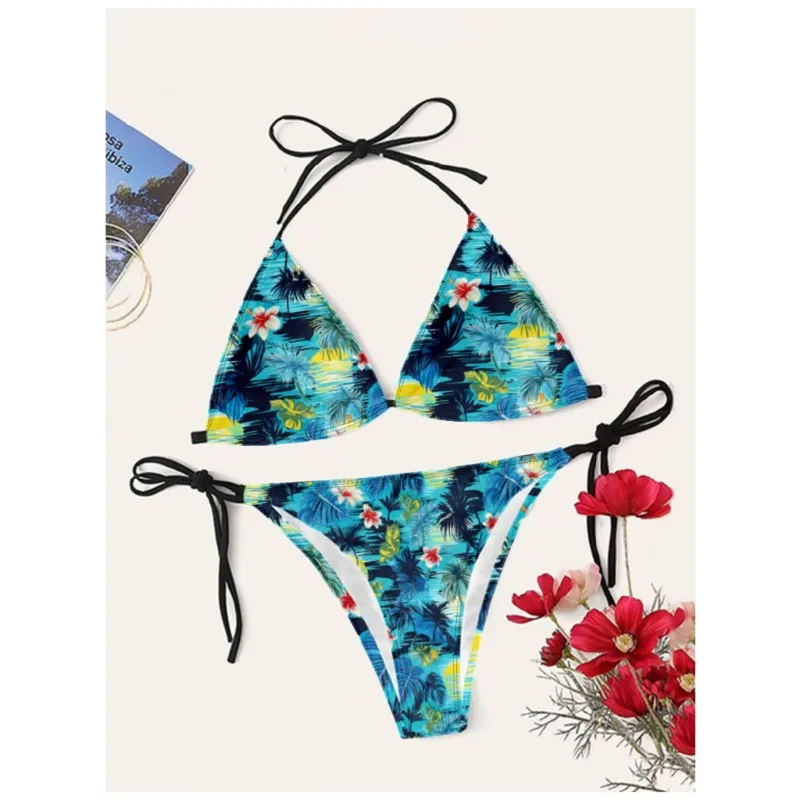 Bikini Sets Halter Lace-up Tops Thongs Beach Style Bathing Suit Y2k Print Sexy Swimsuits Women Beachwear Swimwear
Bikini Sets Halter Lace-up Tops Thongs Beach Style Bathing Suit Y2k Print Sexy Swimsuits Women Beachwear Swimwear