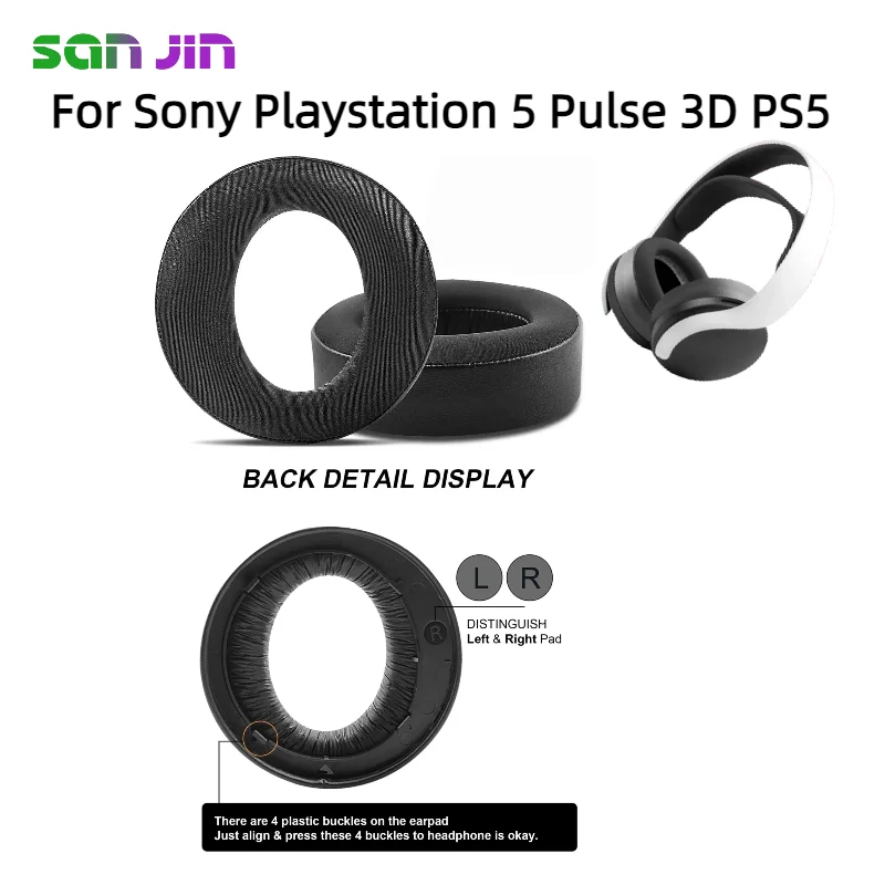 Ear Pads For Sony Playstation 5 Pulse 3D PS5 Headphones Replacement Foam Earmuffs Cushion Headset Covers Sponge Leather Foam
Ear Pads For Sony Playstation 5 Pulse 3D PS5 Headphones Replacement Foam Earmuffs Cushion Headset Covers Sponge Leather Foam