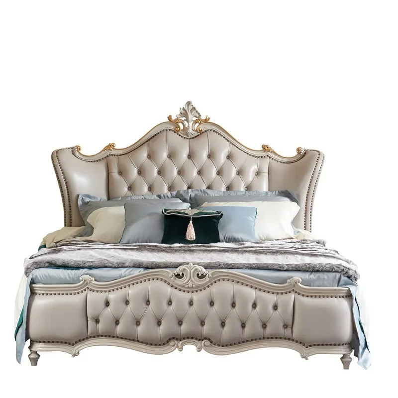 Luxury Wooden Frame European style latest double bed back designs Furniture France bedroom furniture Set King size bed
Luxury Wooden Frame European style latest double bed back designs Furniture France bedroom furniture Set King size bed