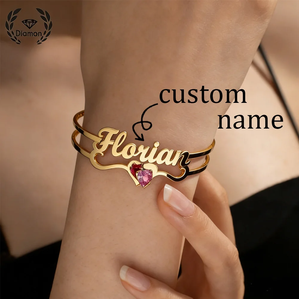 Браслет с камнем на заказ и бриллиантом, персонализированный браслет в форме сердца с цирконом, рождественский браслет из нержавеющей стали для женщин, ювелирные изделия, подарок
Браслет с камнем на заказ и бриллиантом, персонализированный браслет в форме сердца с цирконом, рождественский браслет из нержавеющей стали для женщин, ювелирные изделия, подарок