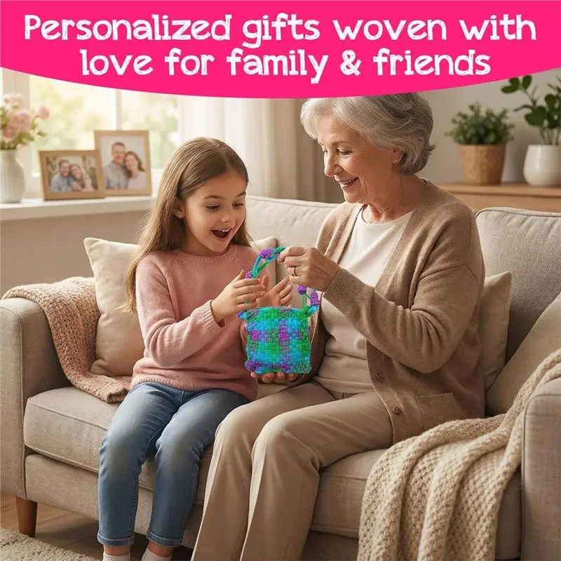 AA51 For Potholder Making Refill Loops 1000 PCS 10 Colors Nylon Craft Bands For 7-Inch Weaving With Crochet Hook
AA51 For Potholder Making Refill Loops 1000 PCS 10 Colors Nylon Craft Bands For 7-Inch Weaving With Crochet Hook