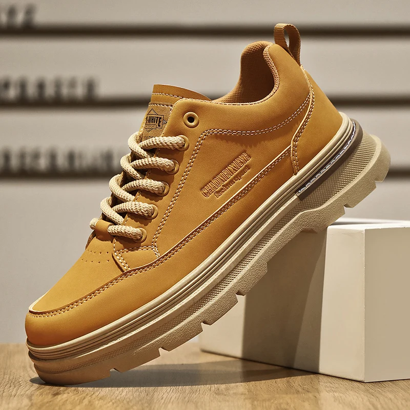 Men Leather Casual Shoes Outdoor Thick Sole Men Work Boots Comfortable Walking Sports Shoes for Men Designer Anti-Slip Men Shoes
Men Leather Casual Shoes Outdoor Thick Sole Men Work Boots Comfortable Walking Sports Shoes for Men Designer Anti-Slip Men Shoes