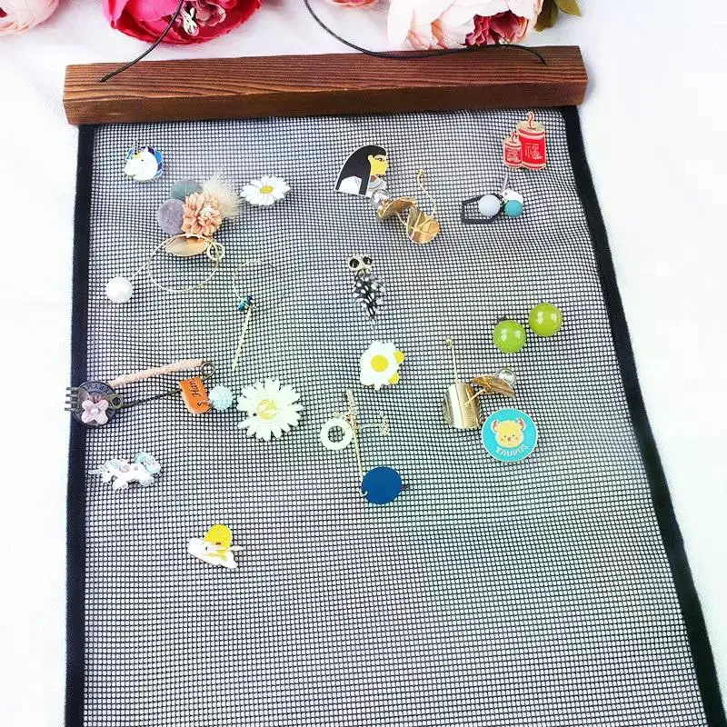 Hanging Jewelry Mesh Frame Wall Organizer for Earring Display Rings Studs Convenient Storage Jewelry Mesh Frame
Hanging Jewelry Mesh Frame Wall Organizer for Earring Display Rings Studs Convenient Storage Jewelry Mesh Frame