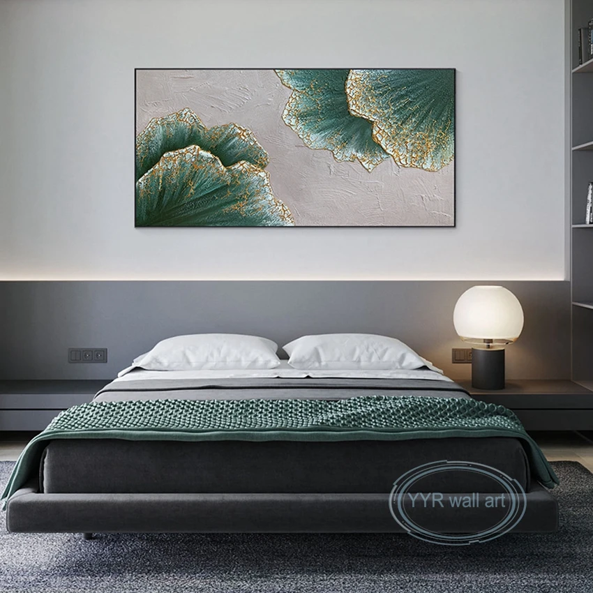 Home Decor Abstract Picture Handmade Oil Painting Green Gold Leaves Wall Aesthetics Art Poster Sofa Bedroom Porch Custom Mural
Home Decor Abstract Picture Handmade Oil Painting Green Gold Leaves Wall Aesthetics Art Poster Sofa Bedroom Porch Custom Mural