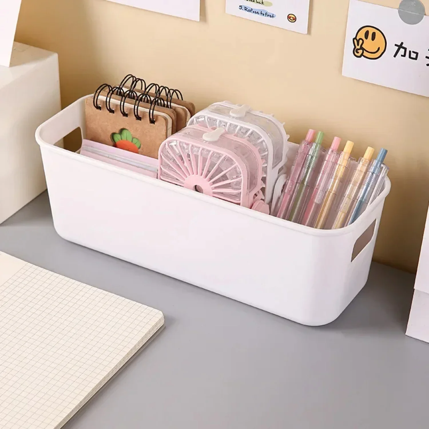 Desktop multifunctional binaural basket sundry organizing stationery cosmetics box office
Desktop multifunctional binaural basket sundry organizing stationery cosmetics box office