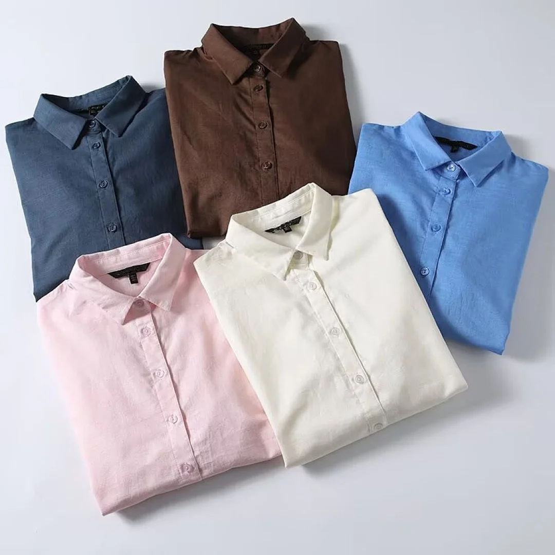 Maxdutti Nordic Minimalist Linen Shirt Cotton Summer Long Sleeved Shirt Women's Blouses And Shirt Women's Shirt Woman clothing
Maxdutti Nordic Minimalist Linen Shirt Cotton Summer Long Sleeved Shirt Women's Blouses And Shirt Women's Shirt Woman clothing