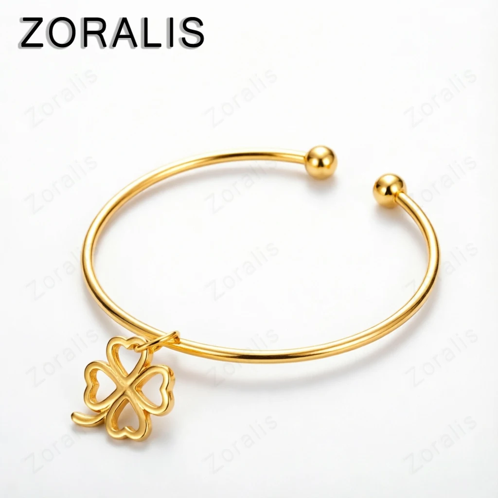 18K Gold Heart-shaped Petals Clover Opening Bangle Bracelet For Woman Party Wedding Birthday Fashion Jewelry
18K Gold Heart-shaped Petals Clover Opening Bangle Bracelet For Woman Party Wedding Birthday Fashion Jewelry