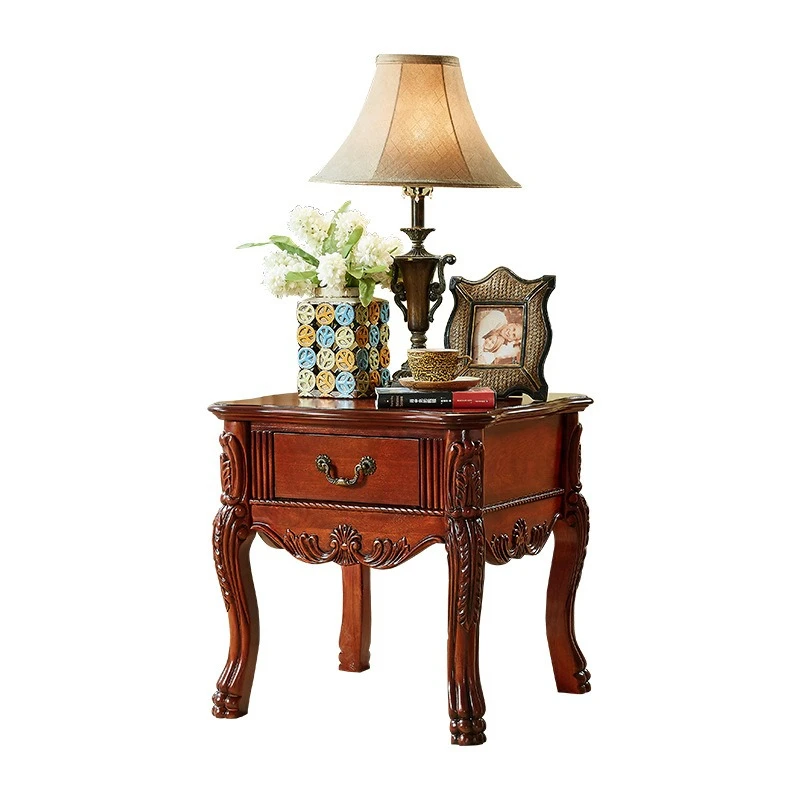 Solid wood sofa edge few living room retro old European style with drawer small square few
Solid wood sofa edge few living room retro old European style with drawer small square few