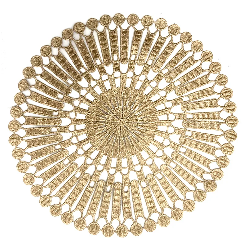 Lace Embroidered Fabric Placemat European Style Fabric Flower Tea Table Cloth Pillow Embroidered Circular Cushion Table Mat
Lace Embroidered Fabric Placemat European Style Fabric Flower Tea Table Cloth Pillow Embroidered Circular Cushion Table Mat