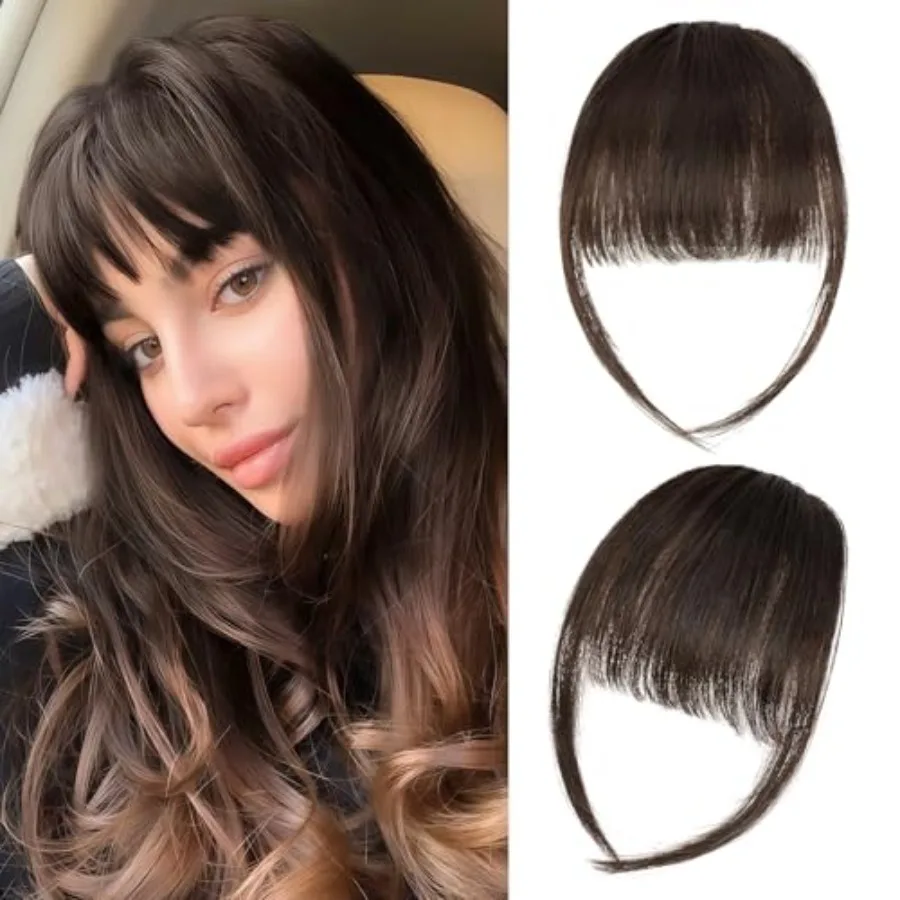 Yorda Bangs Hair Clip 100% Human Hair Clip in Bangs Fringe with Temples Wispy/French Bangs for Women Natural Looking for Daily
Yorda Bangs Hair Clip 100% Human Hair Clip in Bangs Fringe with Temples Wispy/French Bangs for Women Natural Looking for Daily