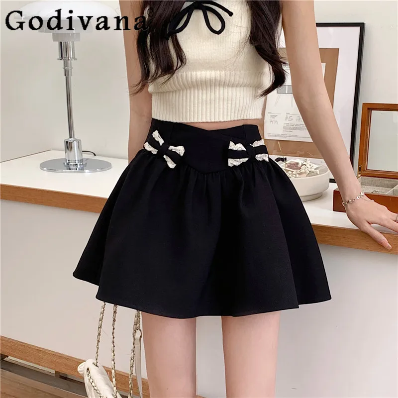 Large Size Jk Girl Spring Summer New Sweet Bow Solid Color College Skirt Black A-line High Waist College Versatile Korean Skirts
Large Size Jk Girl Spring Summer New Sweet Bow Solid Color College Skirt Black A-line High Waist College Versatile Korean Skirts