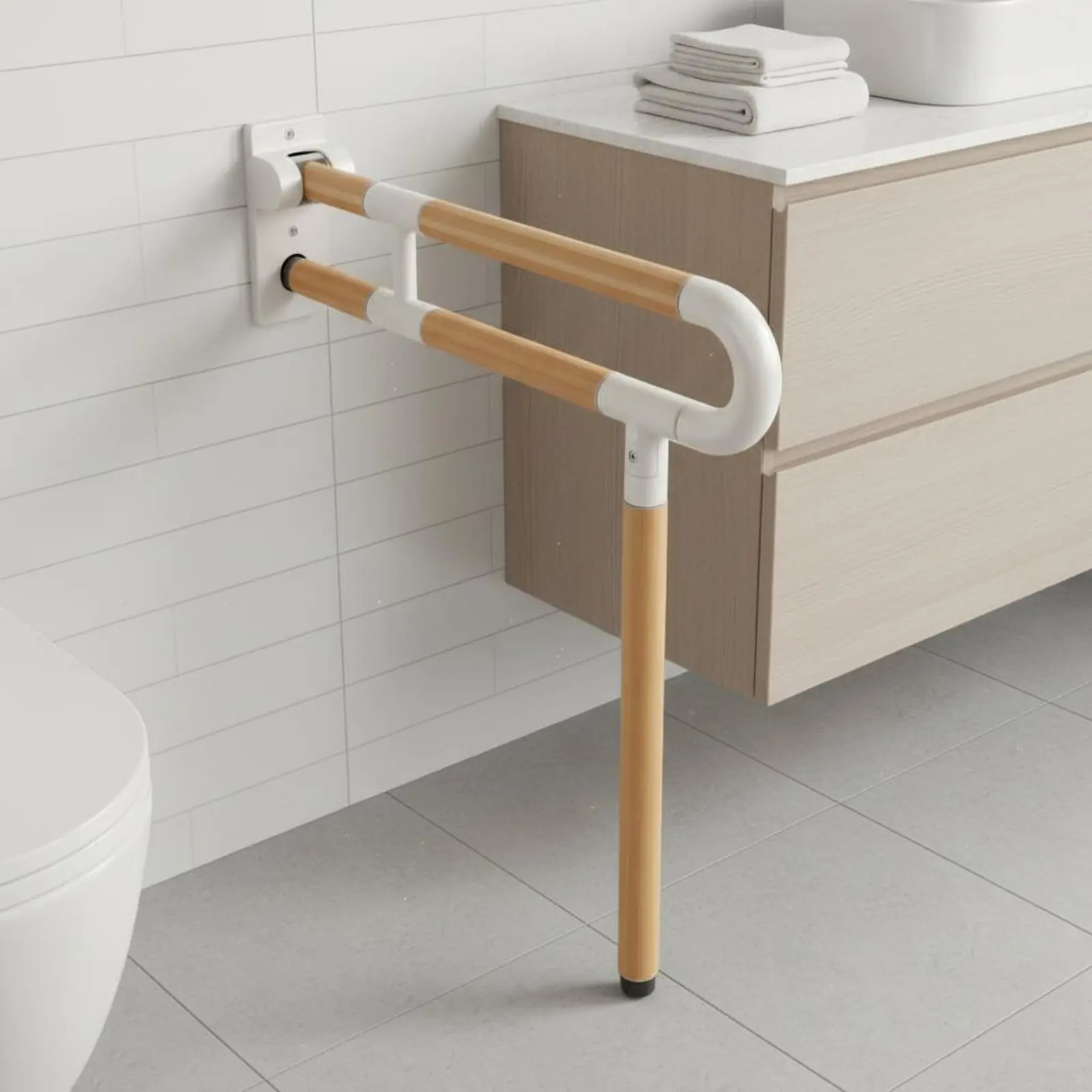 Folding Toilet Handrail Wood Grain Finish Toilet Safety Rail Foldable Handrail Heavy Duty Bathroom Aid Rust Resistant
Folding Toilet Handrail Wood Grain Finish Toilet Safety Rail Foldable Handrail Heavy Duty Bathroom Aid Rust Resistant