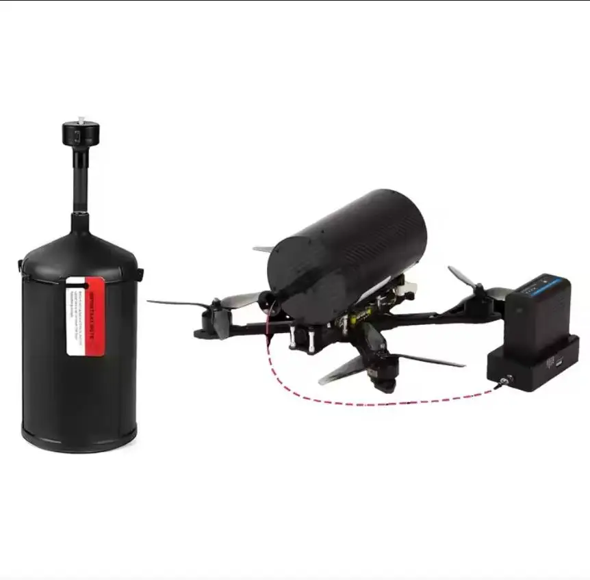 10km FPV Drone Optical Fiber Image Data Module Relay Extender Module for FPV support up to 20km of wired signal transmission
10km FPV Drone Optical Fiber Image Data Module Relay Extender Module for FPV support up to 20km of wired signal transmission