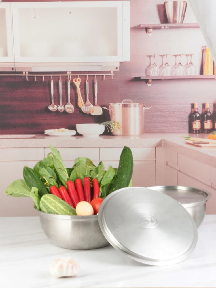 Чаша из нержавеющей стали Food ade 304. с крышкой. Контейнер для консервации Fren. Кухонные инструменты для замешивания теста и пищевых продуктов.
Чаша из нержавеющей стали Food ade 304. с крышкой. Контейнер для консервации Fren. Кухонные инструменты для замешивания теста и пищевых продуктов.