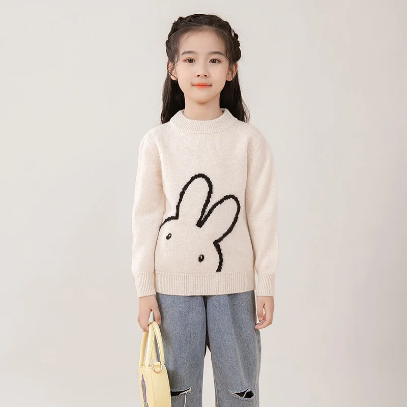 Basic O-Neck Unisex Style 100% Merino Wool Sweater Autumn And Winter Pullover Long Sleeve Knitwear Children's Clothing Tops
Basic O-Neck Unisex Style 100% Merino Wool Sweater Autumn And Winter Pullover Long Sleeve Knitwear Children's Clothing Tops