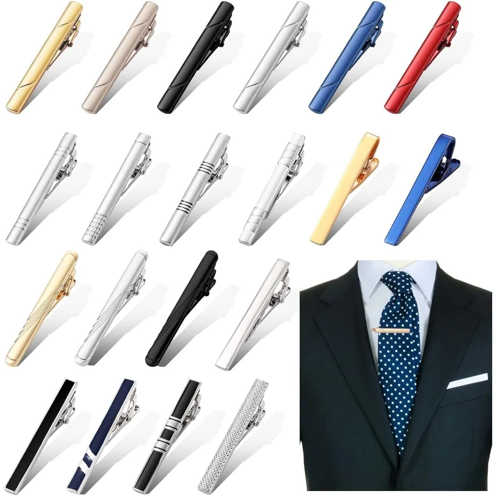 20 Pcs Men's Tie Clips Set – Classic Copper Tie Bar for Wedding Business Daily Wear Bulk Pack
20 Pcs Men's Tie Clips Set – Classic Copper Tie Bar for Wedding Business Daily Wear Bulk Pack
