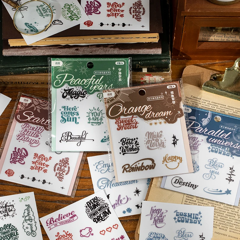 2sheets English transfer Stickers waterproof PET material DIY handmade materials scrapbook decoration diary computer phone case
2sheets English transfer Stickers waterproof PET material DIY handmade materials scrapbook decoration diary computer phone case