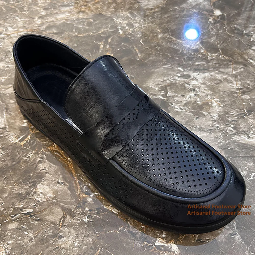 Summer Breathable Hollow Out Loafers Men's 2026 New Casual Leather Shoes Soft Leather Soft Sole Perforated Leather Men's Shoes
Summer Breathable Hollow Out Loafers Men's 2026 New Casual Leather Shoes Soft Leather Soft Sole Perforated Leather Men's Shoes