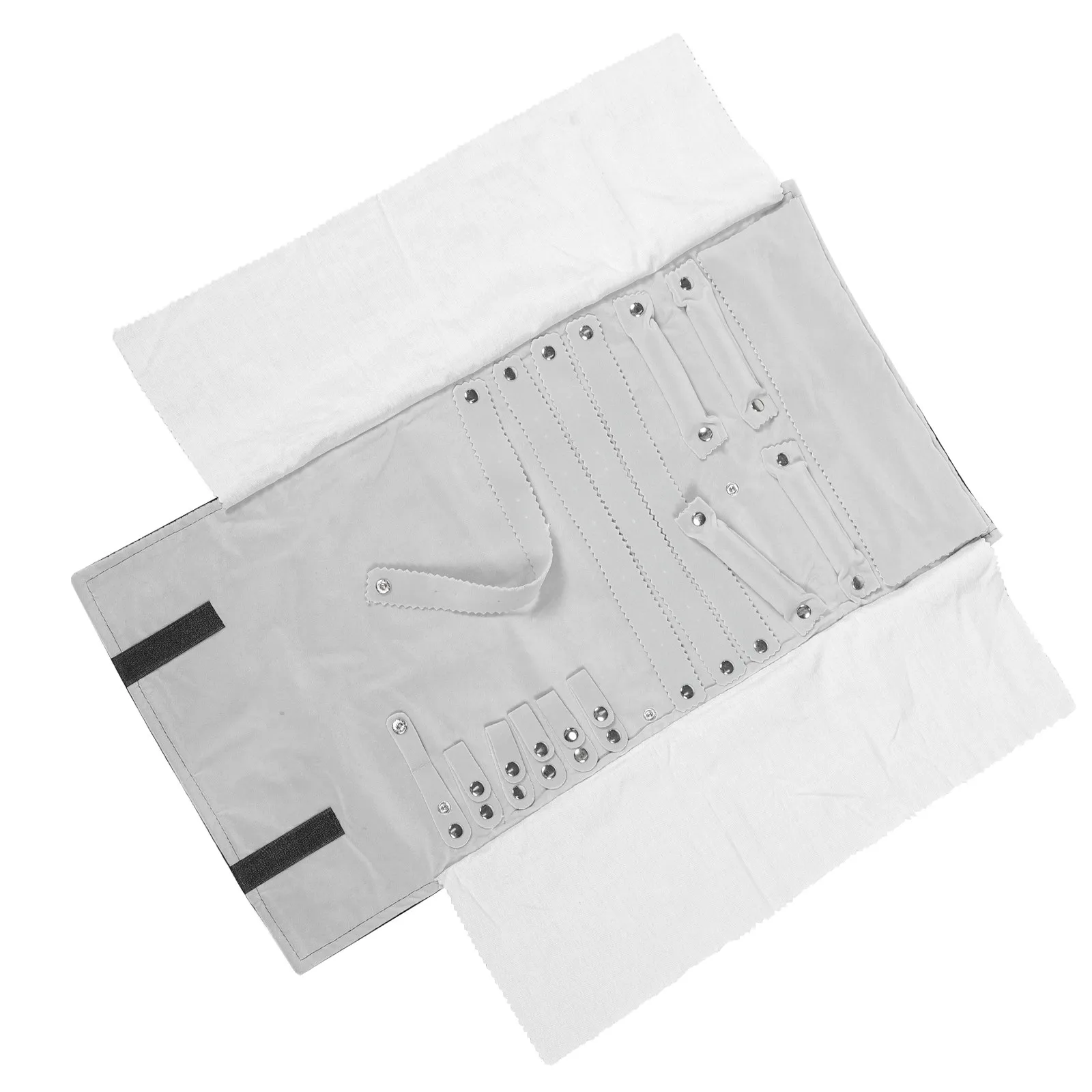 Luxury Jewelry Roll Bag 12 Rings 12 Earrings 6 Bracelets Lightweight Travel Storage Organizer Soft Fabric Grey Lining Pouch
Luxury Jewelry Roll Bag 12 Rings 12 Earrings 6 Bracelets Lightweight Travel Storage Organizer Soft Fabric Grey Lining Pouch