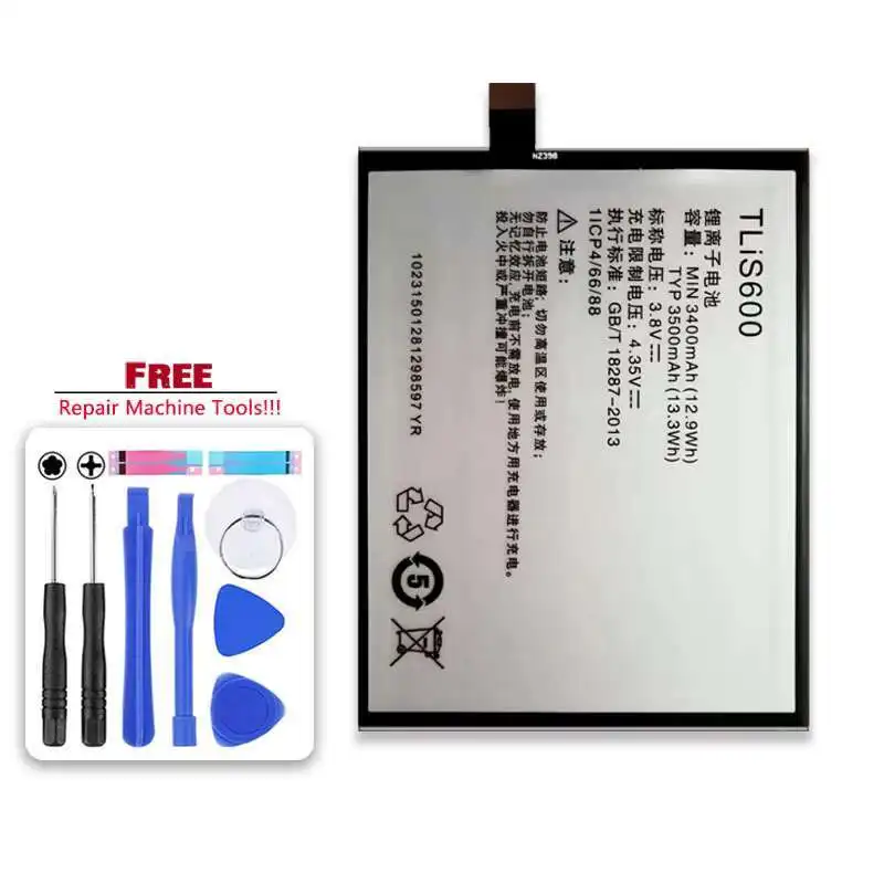 Mobile Phone Battery High Capacity Durable 3500mAh For Tcl 3N I718M M2U M2L M2M TliS600 Metal Version
Mobile Phone Battery High Capacity Durable 3500mAh For Tcl 3N I718M M2U M2L M2M TliS600 Metal Version
