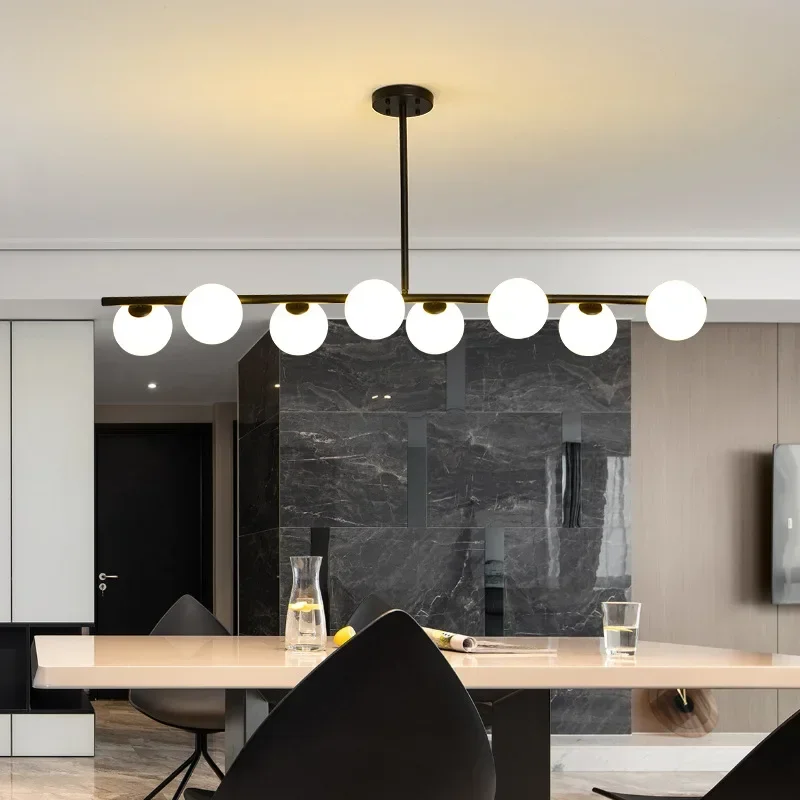 Modern LED White Glass Ball Chandeliers for Living Dining Room Kitchen Restaurant Home Indoor Decor Art Hanging Pendant Lights
Modern LED White Glass Ball Chandeliers for Living Dining Room Kitchen Restaurant Home Indoor Decor Art Hanging Pendant Lights