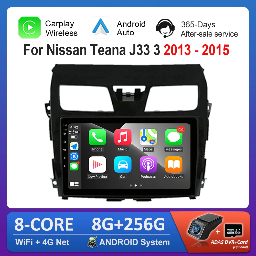 10-дюймовый навигационный GPS для Nissan Teana J33 3 2013-2015, автомобильный радиоприемник, мультимедийный плеер, ОС Android, Wi-Fi, 4G, разделенный экран, автоинструменты
10-дюймовый навигационный GPS для Nissan Teana J33 3 2013-2015, автомобильный радиоприемник, мультимедийный плеер, ОС Android, Wi-Fi, 4G, разделенный экран, автоинструменты
