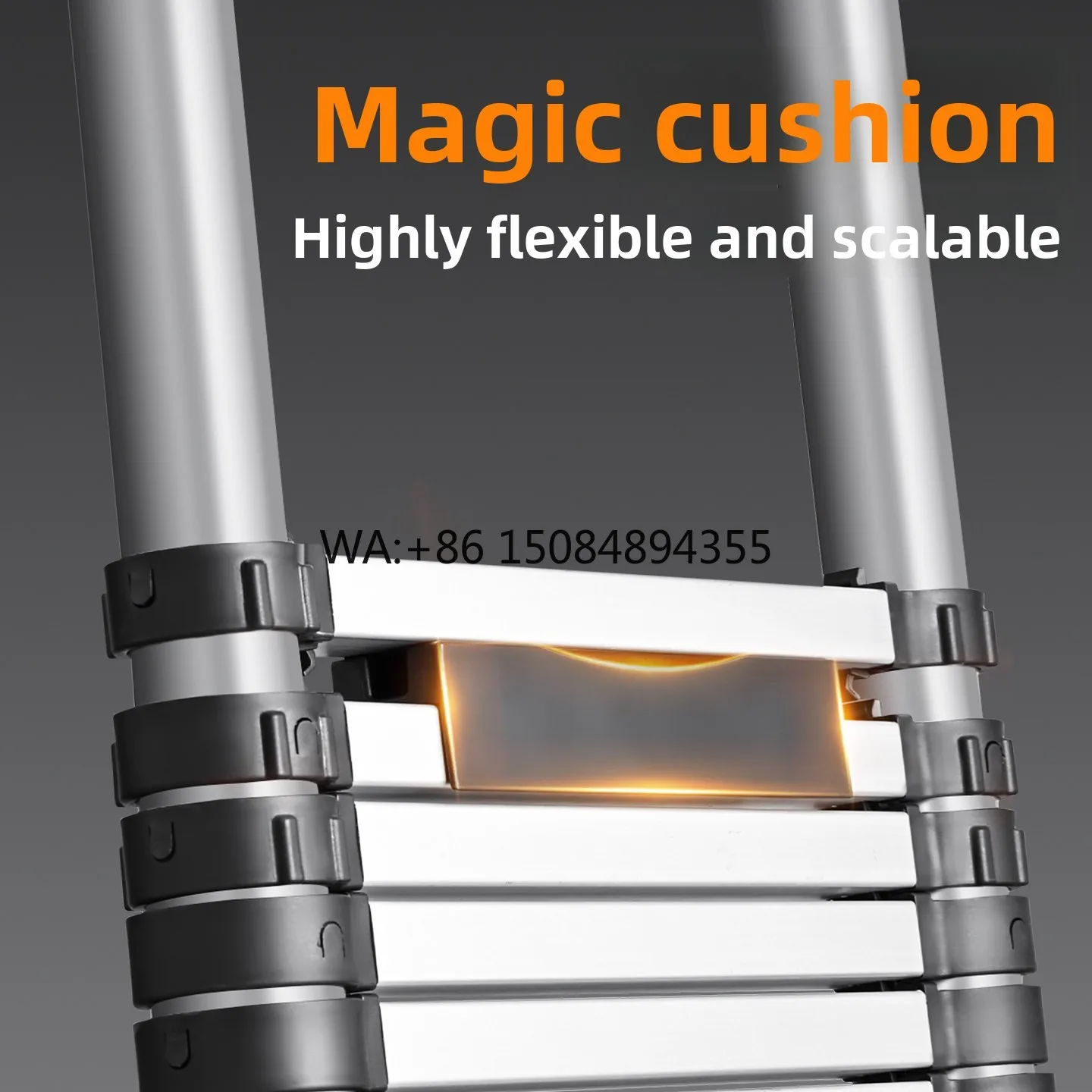 Rising Step-by-step Height-Adjusting Extra-Thick Aluminum Alloy One-Click Telescoping Ladder Portable Single-Sided Work Ladder
Rising Step-by-step Height-Adjusting Extra-Thick Aluminum Alloy One-Click Telescoping Ladder Portable Single-Sided Work Ladder