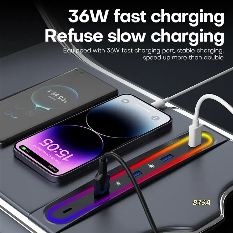 Smart Docking Station For Tesla Model Y Accessories 2023 Model 3 5-Port 27W Fast Charger With Led Lights Shunt Hub
Smart Docking Station For Tesla Model Y Accessories 2023 Model 3 5-Port 27W Fast Charger With Led Lights Shunt Hub