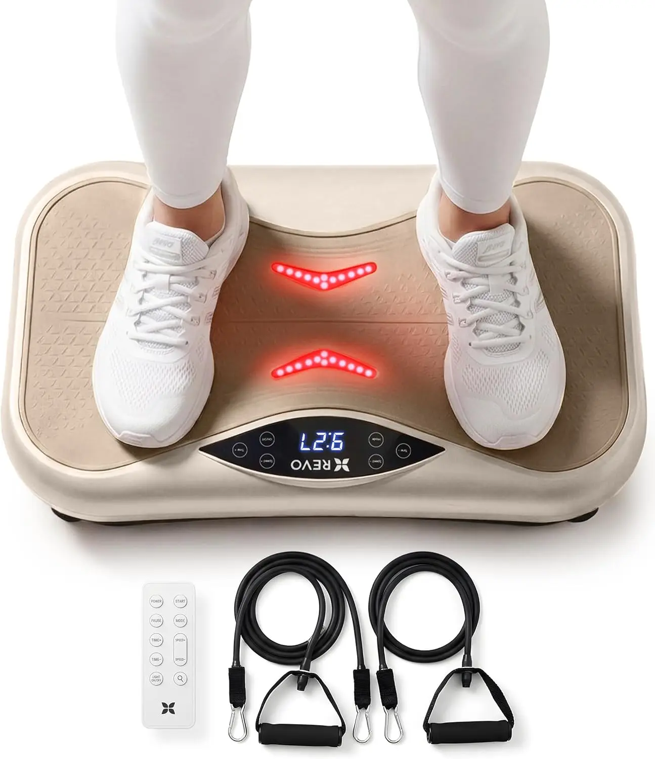 Vibration Plate with Red Light Therapy & Bluetooth Speaker for Full Body Workout, 330 Lbs Capacity
Vibration Plate with Red Light Therapy & Bluetooth Speaker for Full Body Workout, 330 Lbs Capacity