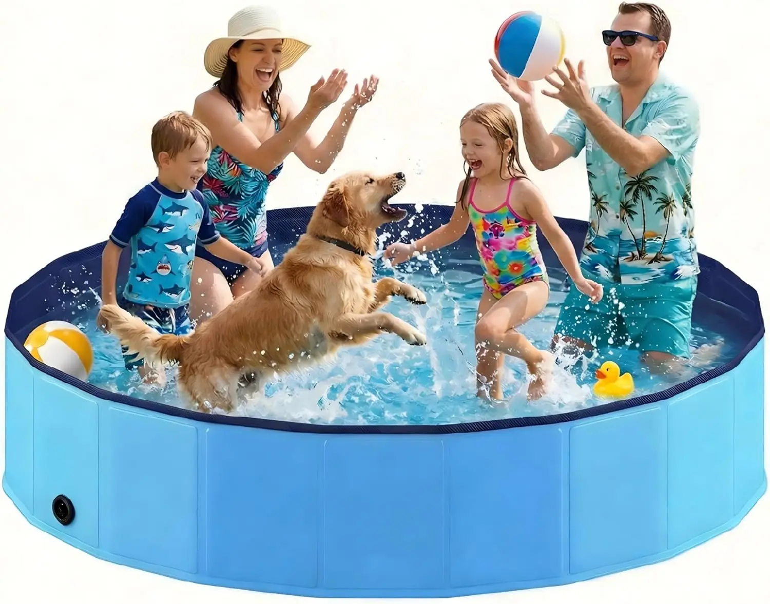 Foldable Dog Pool, Collapsible Pet Swimming Tub, Hard Plastic Portable Bath for Dogs Cats, Indoor Outdoor Backyard Wading Pool
Foldable Dog Pool, Collapsible Pet Swimming Tub, Hard Plastic Portable Bath for Dogs Cats, Indoor Outdoor Backyard Wading Pool