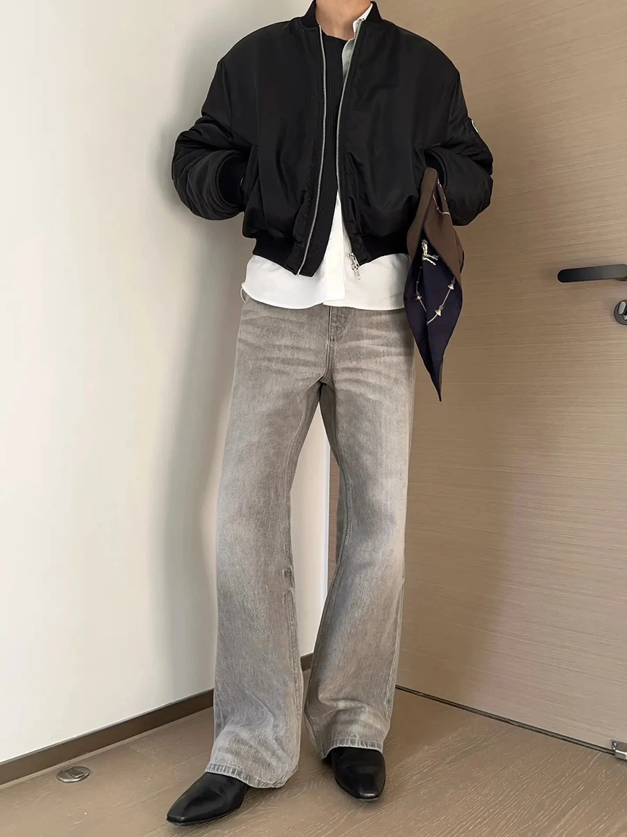 Cleanfit Men's High Waist Straight Leg Jeans Autumn Winter American High Street Style Clean Washed Denim Pants Lengthening Legs
Cleanfit Men's High Waist Straight Leg Jeans Autumn Winter American High Street Style Clean Washed Denim Pants Lengthening Legs