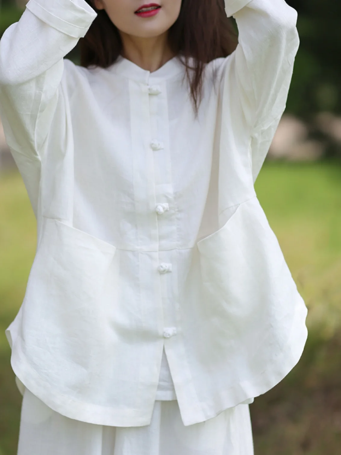 Женская хлопково-льняная одежда большого размера с воротником-стойкой Long Sve Pure Color Zen Sle Верхняя одежда Весенний повседневный топ
Женская хлопково-льняная одежда большого размера с воротником-стойкой Long Sve Pure Color Zen Sle Верхняя одежда Весенний повседневный топ