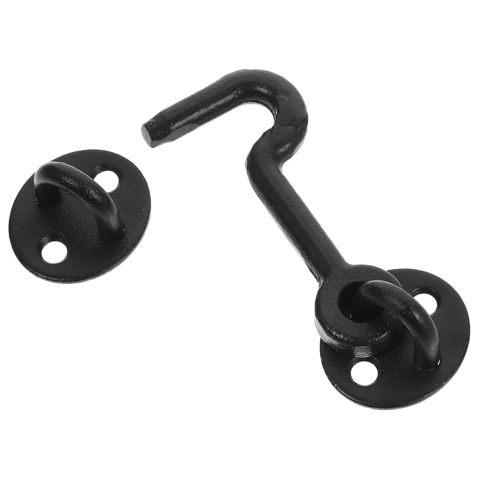 1Set Cast Iron Wind Hook Eye Latch Sturdy Heavy Duty Rust Proof Door Gate Window Hook Metal Latch Lock Installation Screws
1Set Cast Iron Wind Hook Eye Latch Sturdy Heavy Duty Rust Proof Door Gate Window Hook Metal Latch Lock Installation Screws