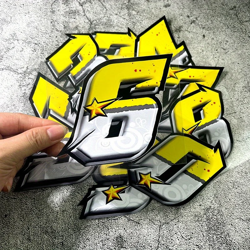 1PC Racing 0-9 Number Yellow White Waterproof Vinyl Sticker For Motorcycle Helmet Car Bike Decor
1PC Racing 0-9 Number Yellow White Waterproof Vinyl Sticker For Motorcycle Helmet Car Bike Decor