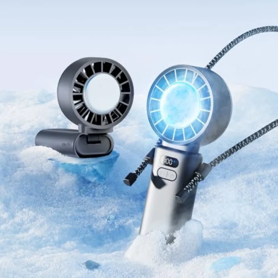 Portable Handheld Fan Built-in Cooling Compress 100-Speed Rechargeable Personal Fan 19Hrs 120°Foldable Design 3-IN-1 Portable-f
Portable Handheld Fan Built-in Cooling Compress 100-Speed Rechargeable Personal Fan 19Hrs 120°Foldable Design 3-IN-1 Portable-f