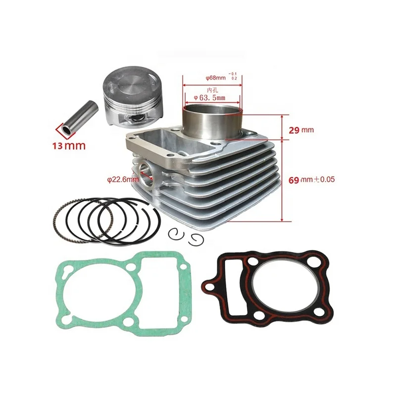 Factory Air-Cooled CG125 150 175 200 250 Motorcycle Engine Cylinder Block Piston Kit
Factory Air-Cooled CG125 150 175 200 250 Motorcycle Engine Cylinder Block Piston Kit