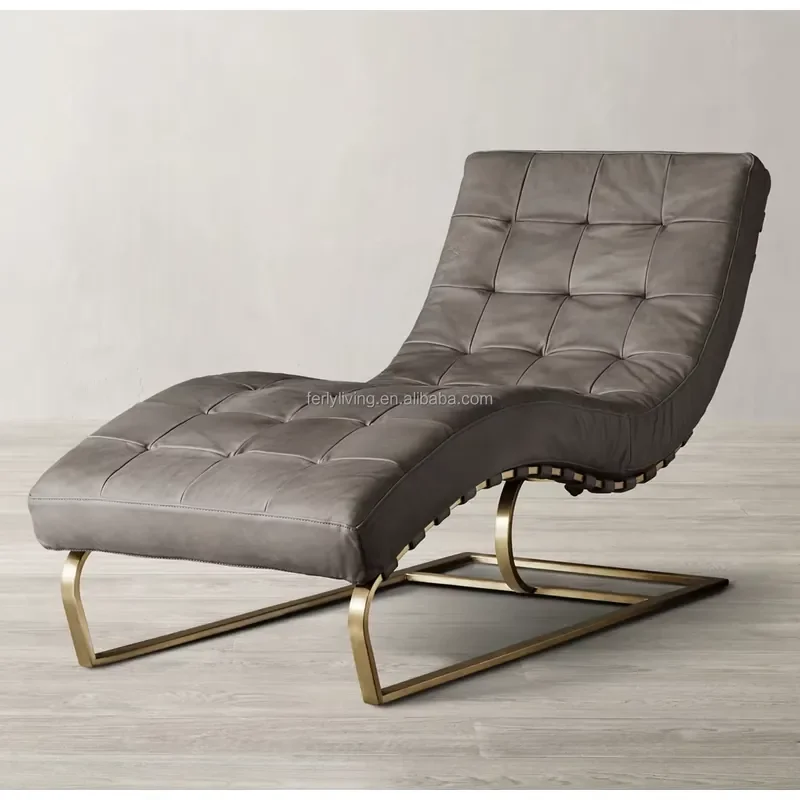 Simple Modern Design Leather Leisure Chair Bedroom Living Room Furniture High-Grade Sofa Casual Chaise Longue
Simple Modern Design Leather Leisure Chair Bedroom Living Room Furniture High-Grade Sofa Casual Chaise Longue