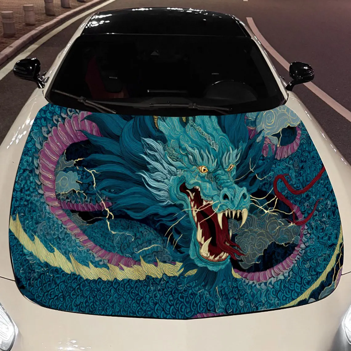 Fierce Blue Dragon Car Hood Stickers - Self-Adhesive, Waterproof and Durable Vinyl Wrap, Decorate And Protect Your Car, Fit For
Fierce Blue Dragon Car Hood Stickers - Self-Adhesive, Waterproof and Durable Vinyl Wrap, Decorate And Protect Your Car, Fit For