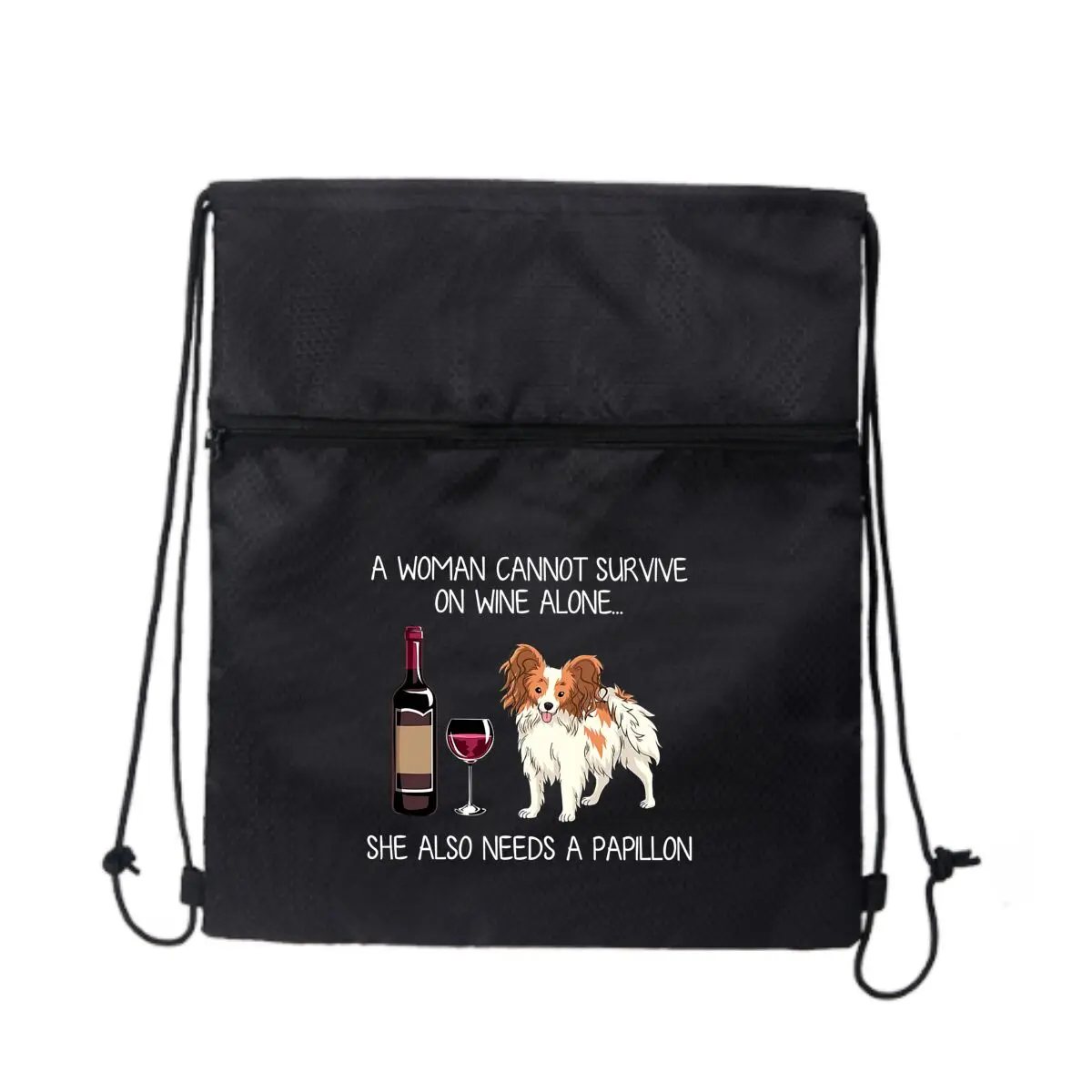 Парк с иллюстрацией вины и папийоном для собак. Сумка на молнии на шнурке: вмещает закуски и игрушки.
Парк с иллюстрацией вины и папийоном для собак. Сумка на молнии на шнурке: вмещает закуски и игрушки.