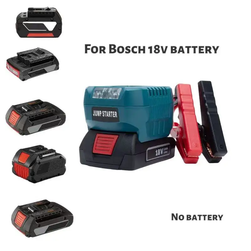 Car Battery Adapter Starter Igniter Emergency Power Supply Jump Cable Converter With Clip Jump Starter for Bosch 18v Battery
Car Battery Adapter Starter Igniter Emergency Power Supply Jump Cable Converter With Clip Jump Starter for Bosch 18v Battery
