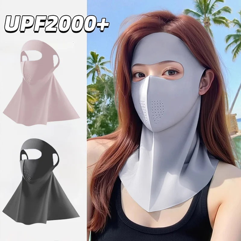 2Pcs Ice Silk Full Face Mask Unisex Thin Breathable Face Mask Sun Protection Anti-UV Protect The Neck and Forehead Face Mask
2Pcs Ice Silk Full Face Mask Unisex Thin Breathable Face Mask Sun Protection Anti-UV Protect The Neck and Forehead Face Mask