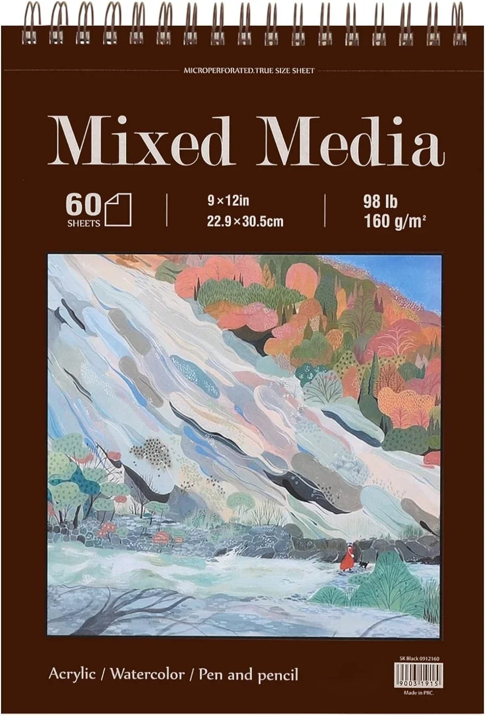 9 x 12 дюймов, 60 листов (98 фунтов/160 г/м2) сверхпрочная бумага для рисования, альбом для рисования в твердом переплете в спиральном переплете сверху
9 x 12 дюймов, 60 листов (98 фунтов/160 г/м2) сверхпрочная бумага для рисования, альбом для рисования в твердом переплете в спиральном переплете сверху