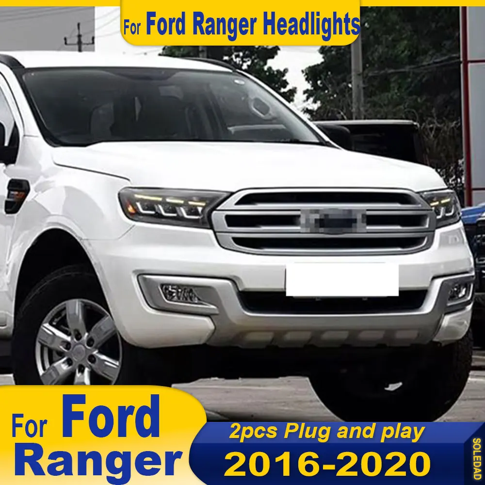 Car LEDHead Lamp for Ford Ranger 2016-2020 LED headlight LED DRL projector lens dynamic LED turn signal Auto Accessories 2pcs
Car LEDHead Lamp for Ford Ranger 2016-2020 LED headlight LED DRL projector lens dynamic LED turn signal Auto Accessories 2pcs
