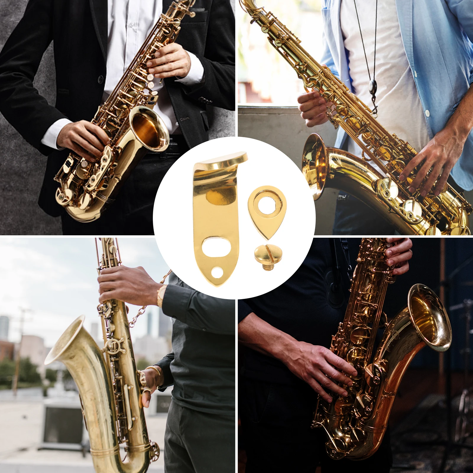 1 set Metal Saxophone Thumb Rest Durable Compact Portable Easy Install for Alto Tenor Recorder Clarinet Woodwind Accessories
1 set Metal Saxophone Thumb Rest Durable Compact Portable Easy Install for Alto Tenor Recorder Clarinet Woodwind Accessories