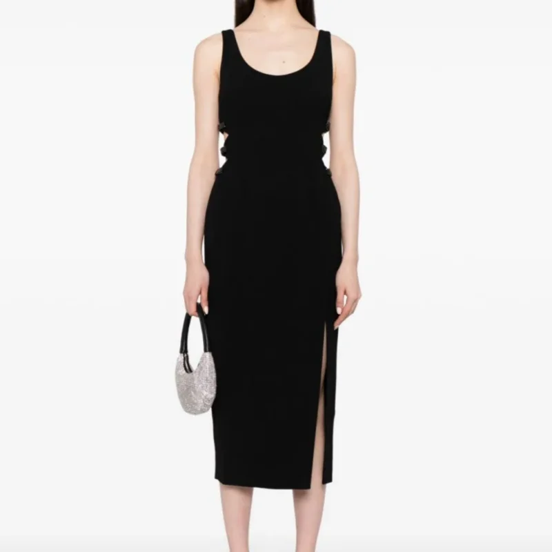 Women'S Satin Spoon Collar Party Dress With Halter Side Slit Party Casual Dress And Calf Long Sleeveless Ball Dress
Women'S Satin Spoon Collar Party Dress With Halter Side Slit Party Casual Dress And Calf Long Sleeveless Ball Dress